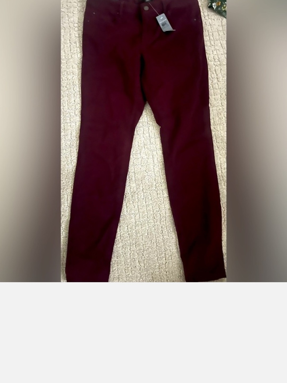 Women's Ann Taylor Burgundy Trouser Pants SIZE 4 NWT
